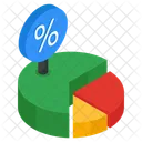 Grafico De Descontos Grafico De Descontos Analise De Dados Ícone