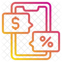Desconto On Line Desconto Para Celular Mensagem De Desconto Ícone