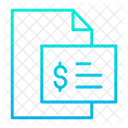 Descripcion En Dolares Recibo De Dinero Recibo Icon