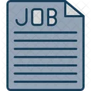 Descripcion Del Trabajo Empleo Documento Icono