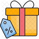 Descuento con caja de regalo  Icon