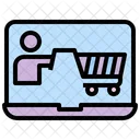 Carrito de compras en línea  Icono