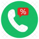 Descuento En Llamadas Telemercadeo Servicio Al Cliente Icono