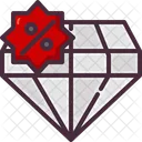 Descuento de diamantes  Icono