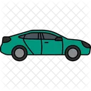 Icono De Sedan Coche De Cuatro Puertas Vehiculo Sedan Icono