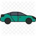 Icono De Sedan Coche De Cuatro Puertas Vehiculo Sedan Icono