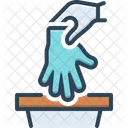 Desechar Guantes Usados Desechar Guantes Icono