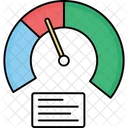 Diagrama Medidor Grafico Ícone