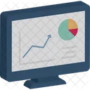 Desempenho De Negocios Painel Visualizacao De Dados Ícone