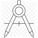 Desenho animado de paquímetro  Ícone