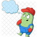 Desenho animado pensando  Ícone