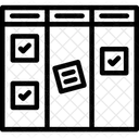 Desenvolvimento Kanban Cronograma Ícone