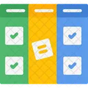 Desenvolvimento Kanban Cronograma Ícone