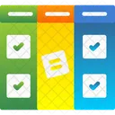 Desenvolvimento Kanban Cronograma Ícone
