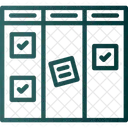 Desenvolvimento Kanban Cronograma Ícone