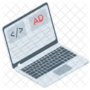 Desenvolvimento De Anuncios Codificacao De Anuncios Desenvolvimento De Video Ícone
