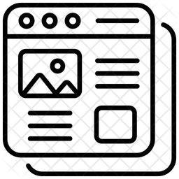 Desenvolvimento de conteúdo web  Ícone