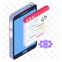 Codificacao Movel Desenvolvimento Movel Desenvolvimento De Aplicativos Moveis Ícone