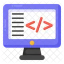 Codificacao Desenvolvimento De Software Codificacao De Sistema Ícone