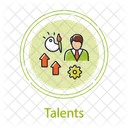 Desenvolvimento de talentos Ícone