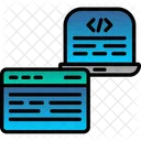 Desenvolvimento Frontend Codigo Codificacao Ícone