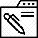 Web Desenvolvimento Editor Ícone