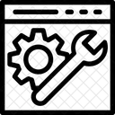 Web Configuracao Ferramentas Ícone