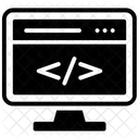 Desenvolvimento Web Codificacao Web Script Web Ícone