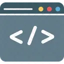 Desenvolvimento Web Codificacao Html Ícone