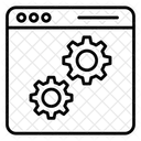 Desenvolvimento Web Configuracao De Pagina Web Otimizacao Web Ícone