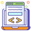 Programacao Web Codificacao Codificacao Html Ícone