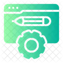 Desenvolvimento Web Codigo Equipamento Icon
