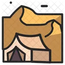 Desert Dune Landscape Icon