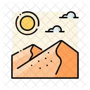 Desert Landscape Travel Icon