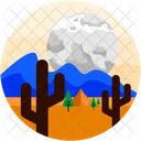 Desert Camping Cactus Icon