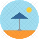Desert Beach Sun Icon