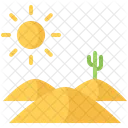 Desert Sun Cactus Icon