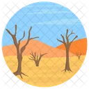 Desert Landscape Landform Panoramic Icon