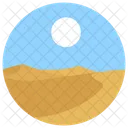 Paysage Desertique Relief Panoramique Icône
