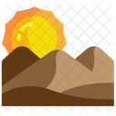Desert Dunes Sun Icon