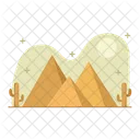 Desert Giza Pyramid Icon