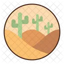 Desert Travel Destination Icon