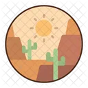 Desert Canyon Canyon Desert Icon