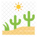 Desert Day Landscape  Icon