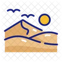 Desert Sand Dunes Icon