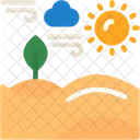 Desert Arid Land Sand Dunes Icon
