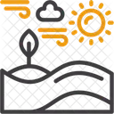 Desert Arid Land Sand Dunes Icon