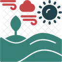 Desert Arid Land Sand Dunes Icon