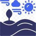 Desert Arid Land Sand Dunes Icon