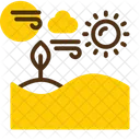 Desert Arid Land Sand Dunes Icon